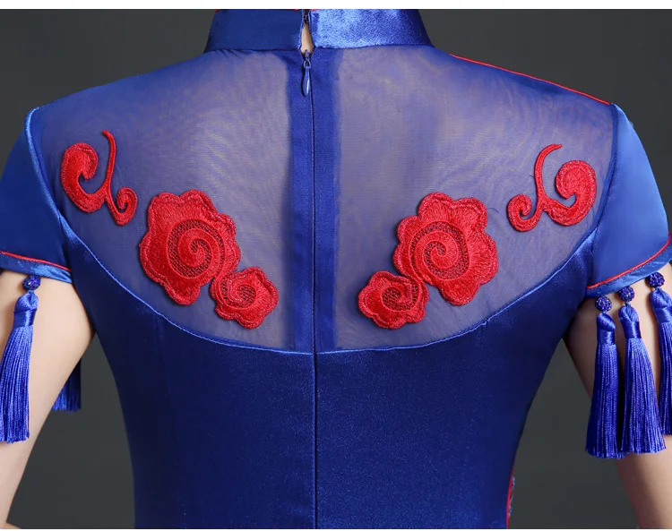 Женское Новое Модное Длинное платье Cheongsam, платье для шоу авто шоу, женское макси платье, сексуальное вечернее платье для банкета