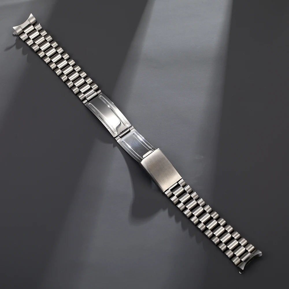 316L Stainless Steel 18mm 20mm Brush Polish Solid Stainless Steel Curved End Watch Strap Band Fit For SKX RLX Watch