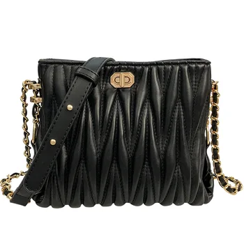 

Bag female 2020 female bag foreign fashion wild chain chain bag senior sense ladies messenger bag shoulder bag small bag female