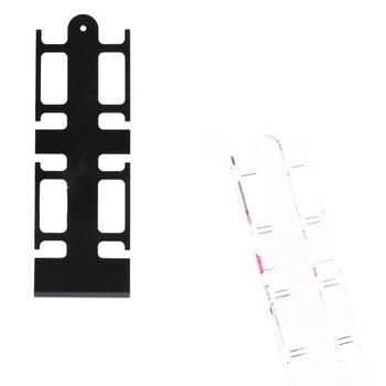 

New Clear Plastic Black Watch Bracelet Jewelry Display Stand Holder Rack Shelf 4-Vitrine General Portable Black