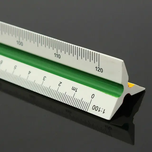 Háromszögméretű Méretű Vonalzó Mérnök 12.6 ' Multolor 30Cm 1: 100 ~ 500 - Image 5