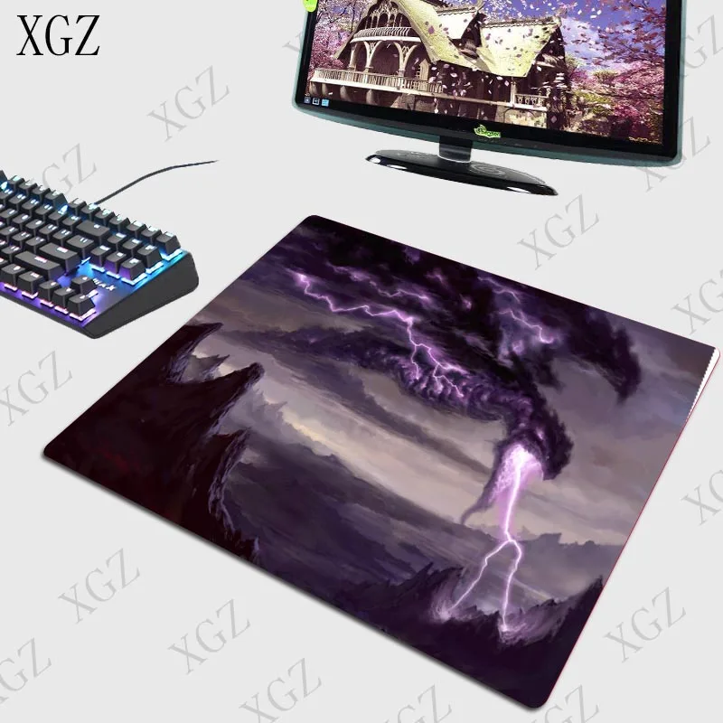 XGZ игровой коврик для мыши большой геймерский большой коврик компьютерный коврик облака фантазия огонь Mause игровая клавиатура стол