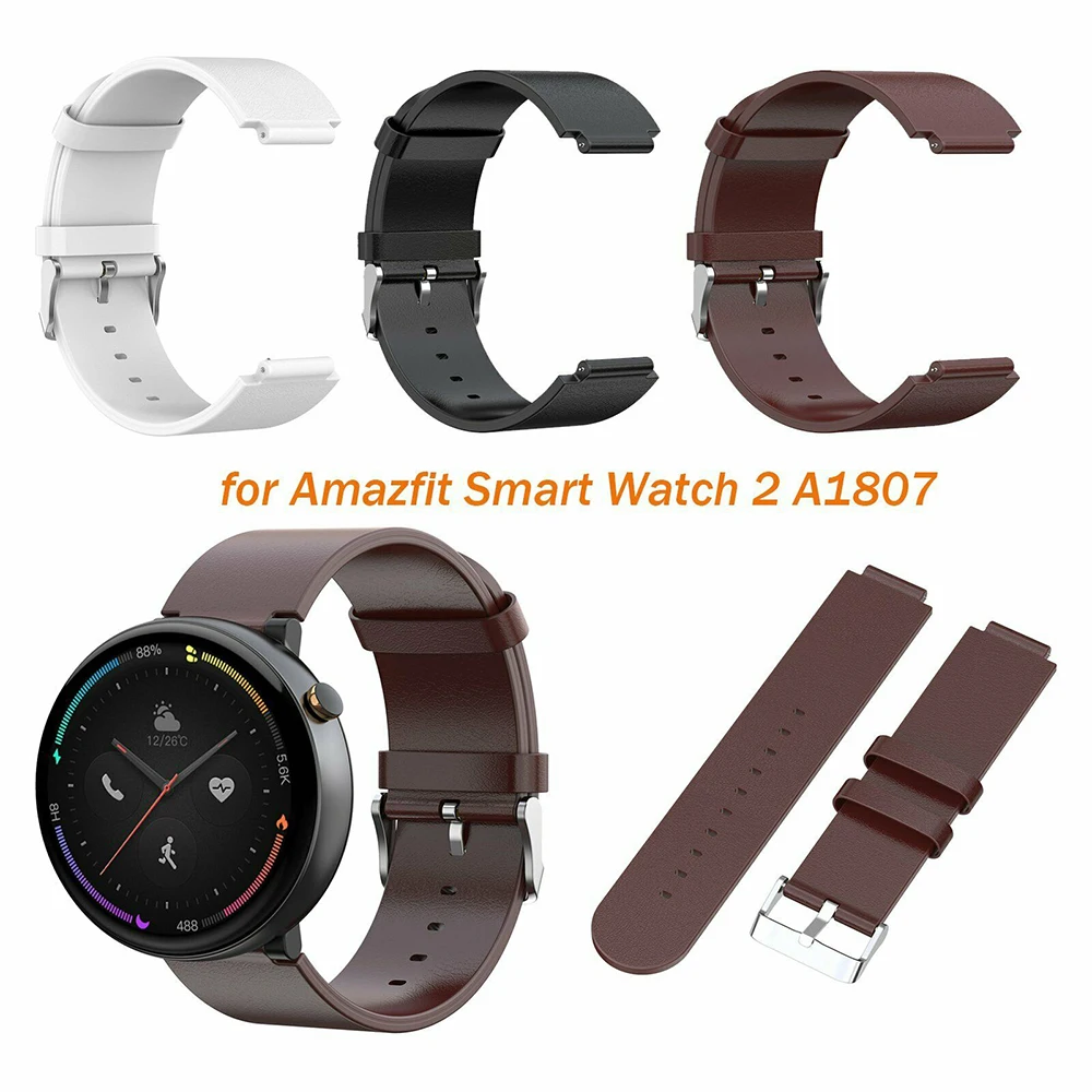 Масло воск натуральная кожа ремешок для часов на запястье для Amazfit Смарт часы 2 A1807 BM