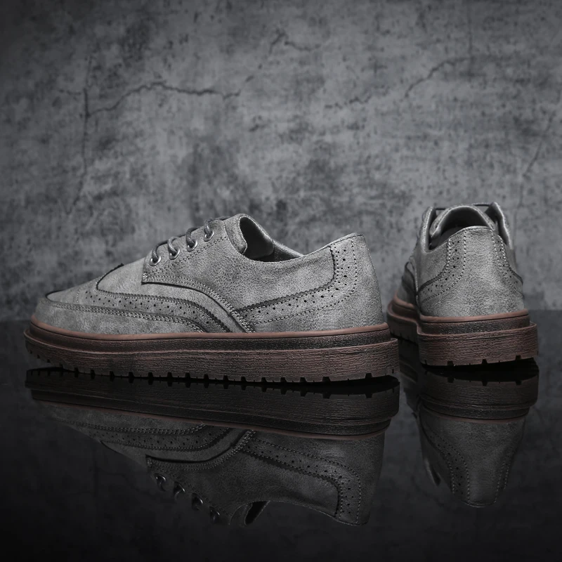 classical brogue oxford for men italian designer elegant male dress footwear trend work office leather casual flats for man shoe (35)