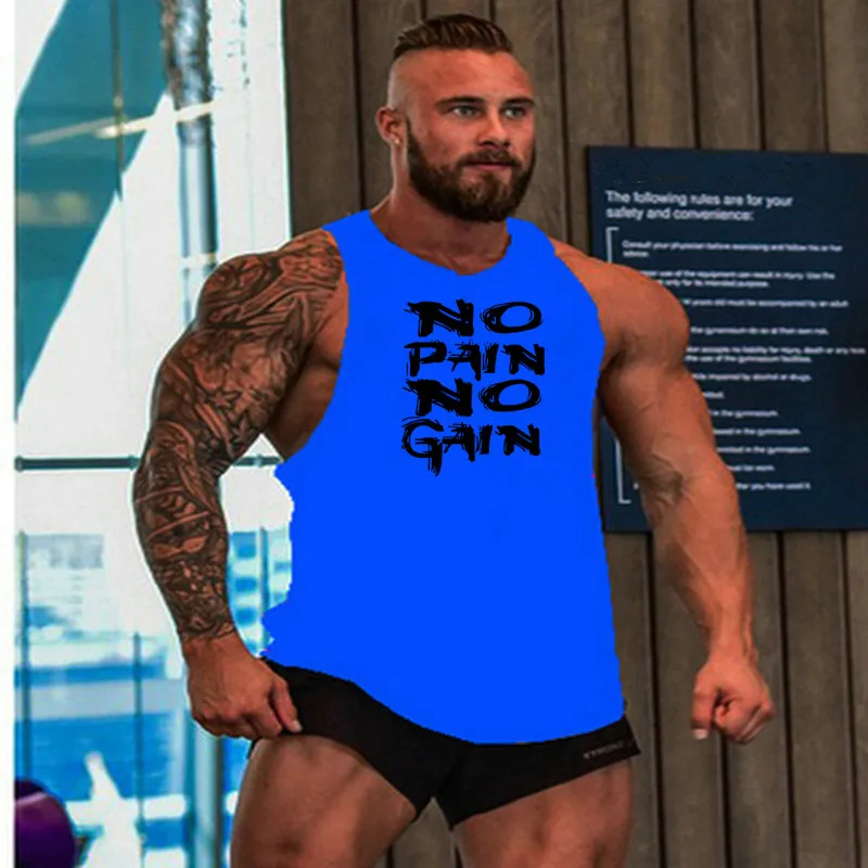 

Gym Mens Tank Tops Bodybuilding Fitness Stringer Tanktop Muscle Beast Workout Shirt Men Weightlifting Sleeveless Undershirt