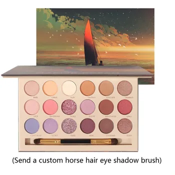 

18-color Eye Shadow Waterproof Smudge-proof Colorfast Shimmer Matte Eyeshadow Palette With Brush