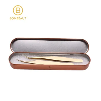 

2 PCS Dolphin-shaped and Curved Tip Tweezers Nipper for Eyelash Extensions, Stainless Steel Tweezers Precision Set Profession