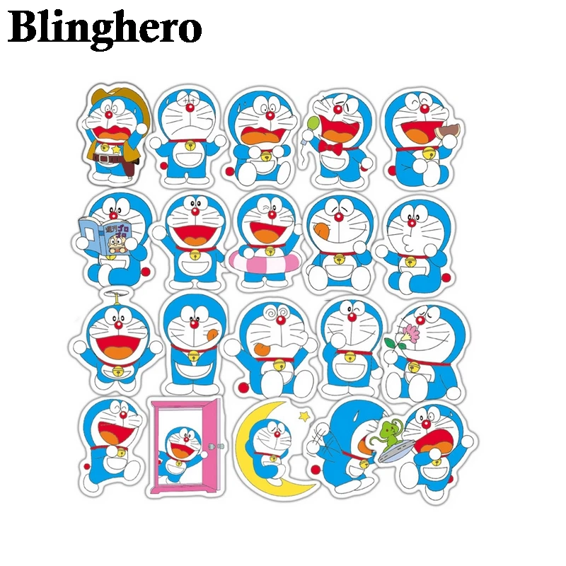 

CA943 61pcs / set Doraemon Anime Graffiti Stickers For Luggage Laptop Notebook Fridge Car Motorcycle Toy Phone Cartoon Stickers
