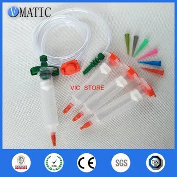 

Free Shipping 10cc/ml Liquid Glue Dispenser Solder Paste Adhesive Pneumatic Syringe & Piston + Barrel Adapter + Needles