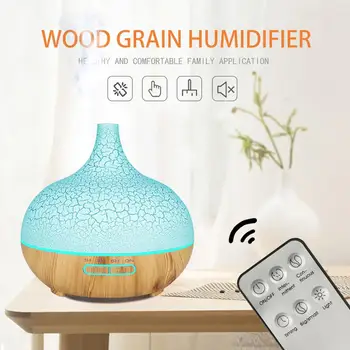

400ml USB Electric Aroma air mist Oil Ultrasonic Air Humidifier With Timed On And Off Remote Control 7 Color LED Lamp for home