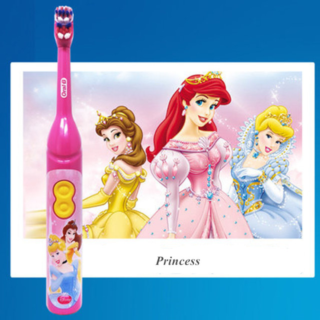 Toothbrush Kids Rotation Vitality Cartoon Soft  Bristles Battery Powered Tooth Brush for Children Oral Gum Care