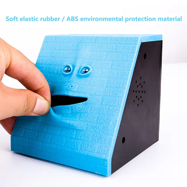 Creative Face Bank Coins Storage Sensor Coin Eating Saving Money Box Kids Gift Family Decorations Xmas Gift 2022 2