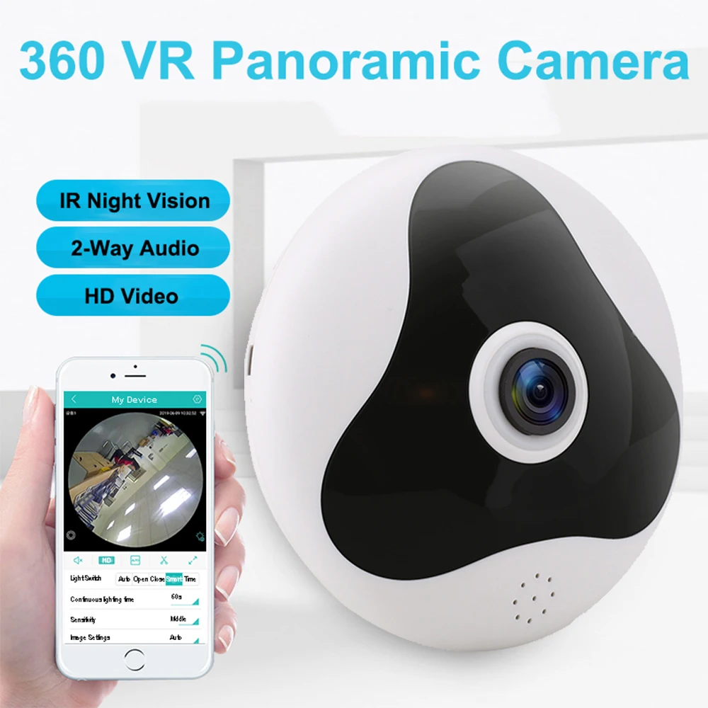 Камера с панорамным видом RUSFEIDA HD 960P 360 градусов VR ip камера изображением рыбий глаз
