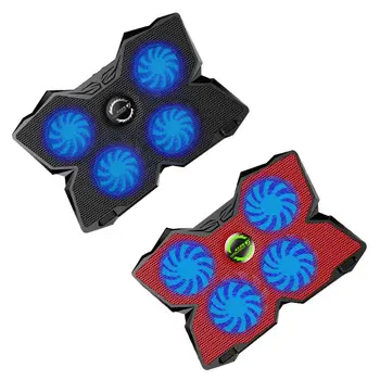 

Universal Gaming Laptop Cooling Pad with 4 Fan Notebook Powerful Air Flow Cooler E65A