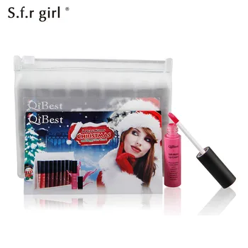 

9pcs/lot Lip Gloss Kit Matte Lipstick Waterproof Nutritious Velvet Liquid Lip Stick Red Tint Nude Batom Makeup Set