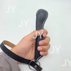 Edc ao ar livre ferramentas de auto defesa anti lobo ferramentas de defesa couro massagem vara para mulher pequenas espancamento ferramentas