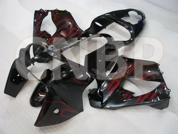 

Zx-9r 2000 - 2001 Motorcycle Fairing Zx 9r 2001 Black Red Flame Fairing Zx 9r 2000 Abs Fairing