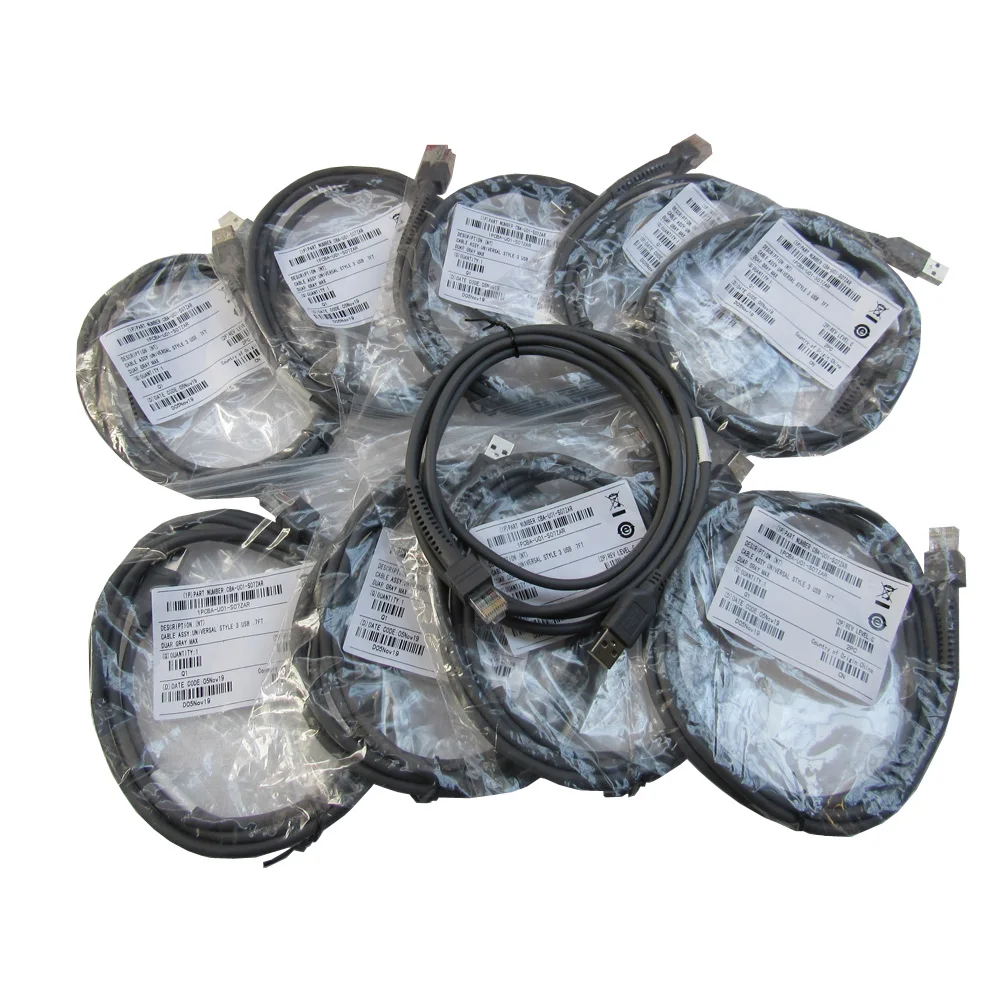 10 штук в наборе USB кабель для символ Motorola Зебра LS2208 LS4208 LS4008 3408 4278 7808 M2007 2208 сканер