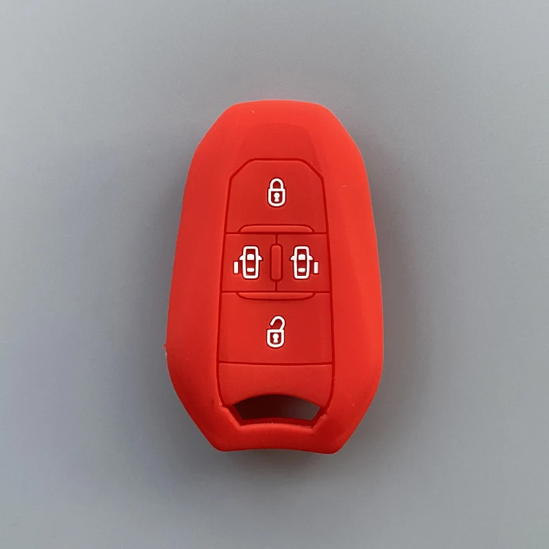 Coque Silicone Pour Clé De Voiture - Compatible Peugeot 208, 308, 3008 Et Citroën C3, C4, Etc.