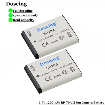 

2Pcs 1200mAh BP-70A BP70A BP 70A Camera Battery For SAMSUNG AQ100 DV150F ES65 ES67 ES70 ES71 ES73 ES74 ES75 ES80 MV800 Wholesale