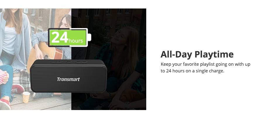 Tronsmart T2 Plus Bluetooth 5,0 динамик 20 Вт портативный динамик 24 ч Колонка IPX7 водонепроницаемый Саундбар TWS голосовой помощник Micro SD
