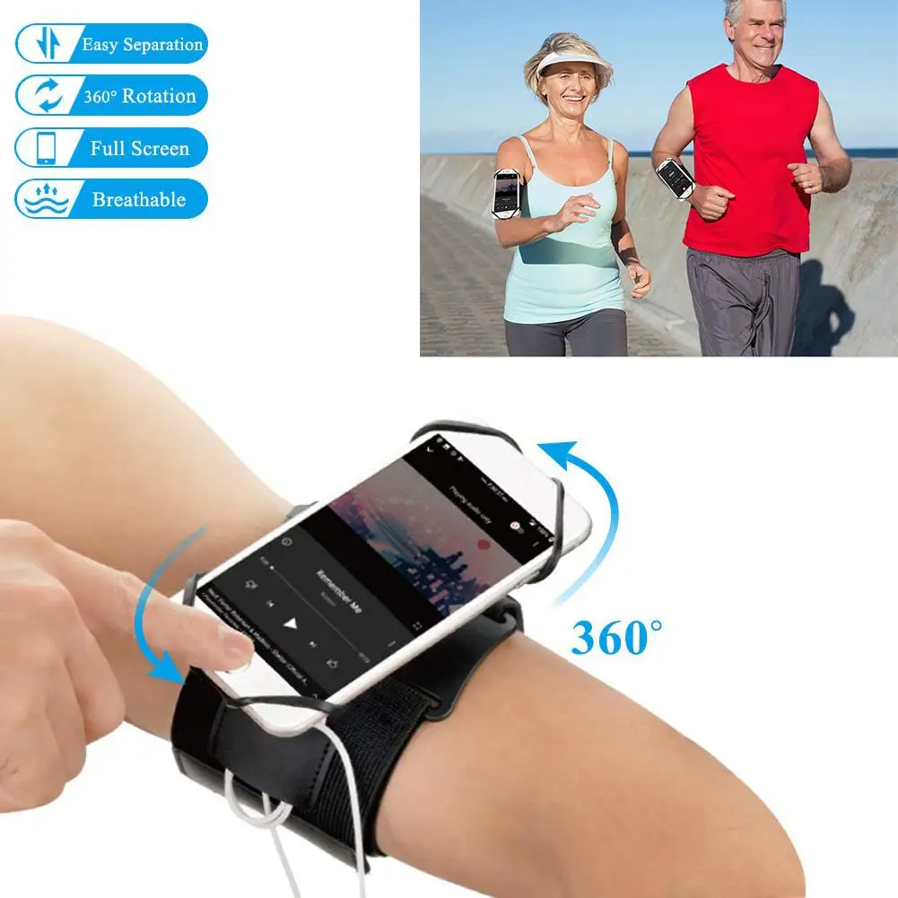 

Removable Mobile Phone Holder Phone Armband for Shopping Running Walking Climbing Arm Band With Key Holder for 4-6 inch Phone