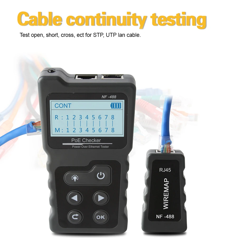 Ferramentas de rede NF-488 digital ethernet cat5