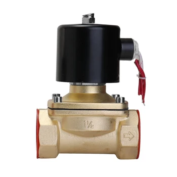 

Solenoid Valve AC 220V 1/4" 1/2" 3/4" 1" Electric Valve Brass Normally Closed Air Solenoid for Water Oil Air Diesel-Gas Fuels