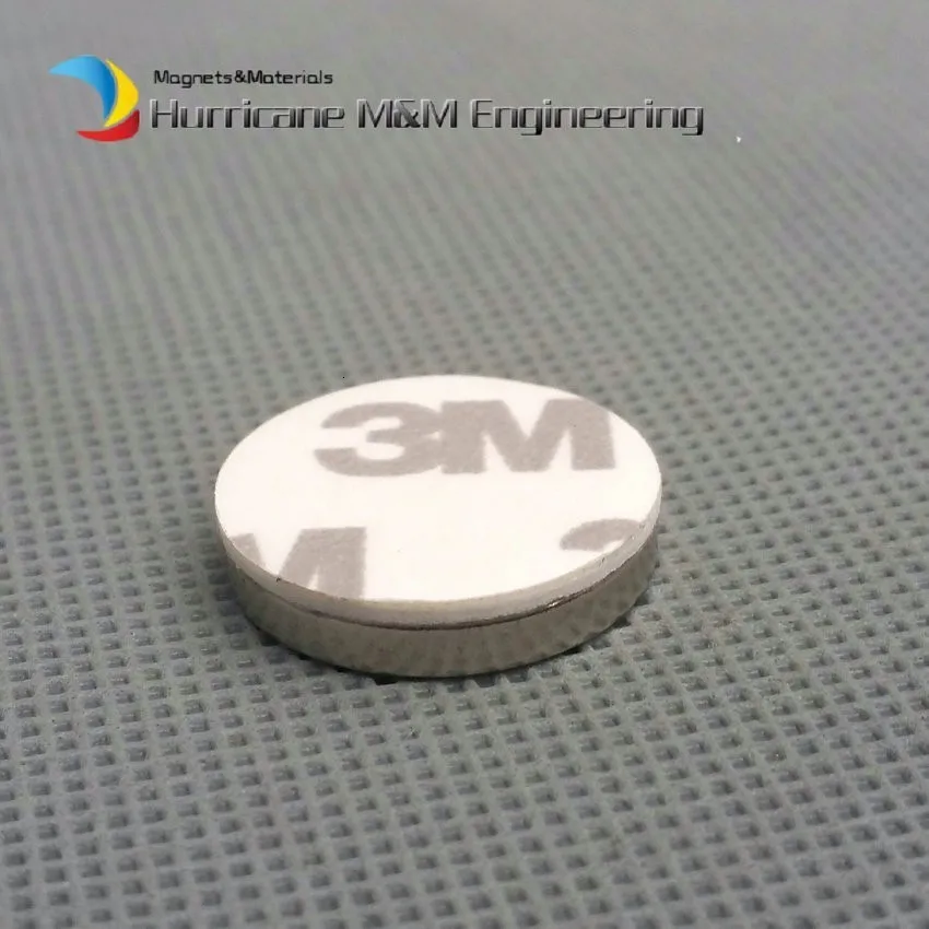 Dia. 20x3 мм с наклейками 3M неодимовый магнит Неодимовый постоянных магнитов Класс N42 NiCuNi покрытием аксиально намагниченных