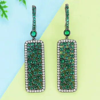 

GODKI Famous 2019 Charms Trendy Women Earrings Multicolor CZ AAA Cubic Zircon Drop Earring For Women Wedding Party Accessories