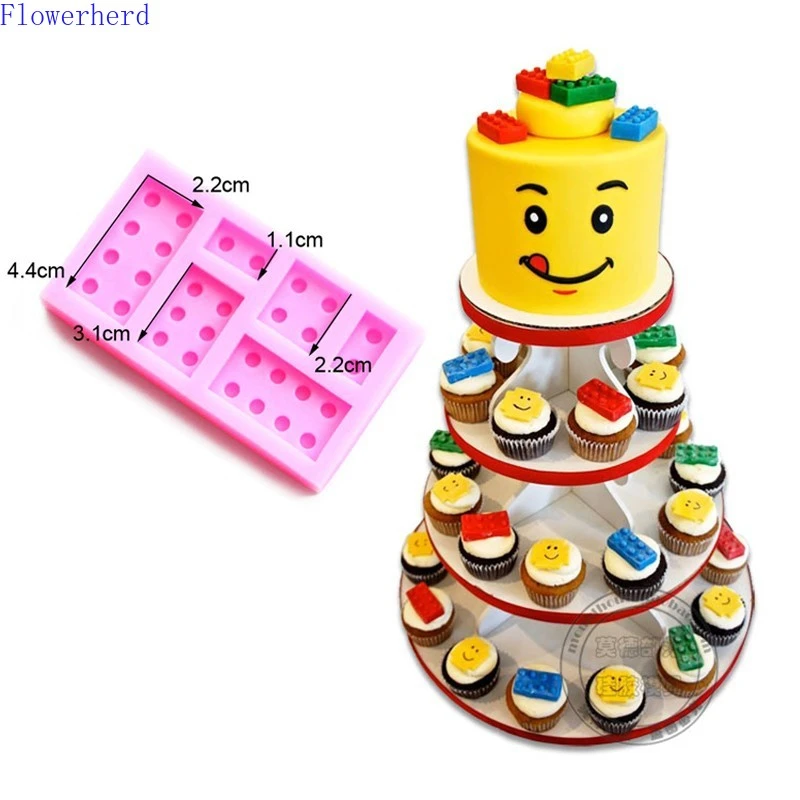 Silicone Lego Brick Cake Mold Cake Ice Tray Diy Baking Tool Fondant Tools Chocolate Candy Mold Plaster Mold Cake Decorations Cake Molds Aliexpress