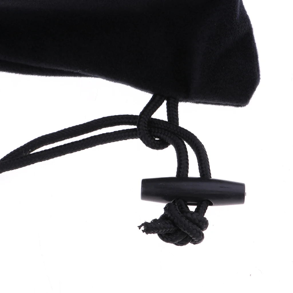 Badminton Rackets Cover Racquet Soft Bag Cover Drawstring Sling Pack Black