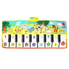 135*58 см большое английское детское обучающее фортепиано музыкальный ковер Профессиональный родитель-ребенок