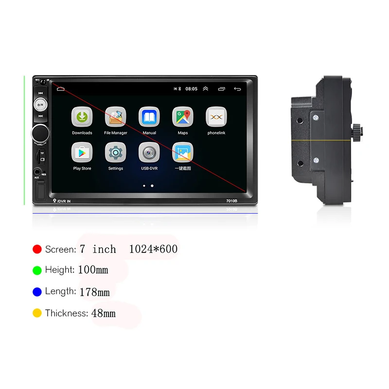 Podofo-7-Android-autoradio-2-din-car-radio-GPS-Wifi-Bluetooth-Car-Multimedia-Player-2din-auto