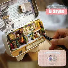 Забавная коробка театральная деревянная коробка DIY Кукольный дом креативная ручная работа миниатюрная деревенская заметка головоломка игрушки для детей подарок на день рождения