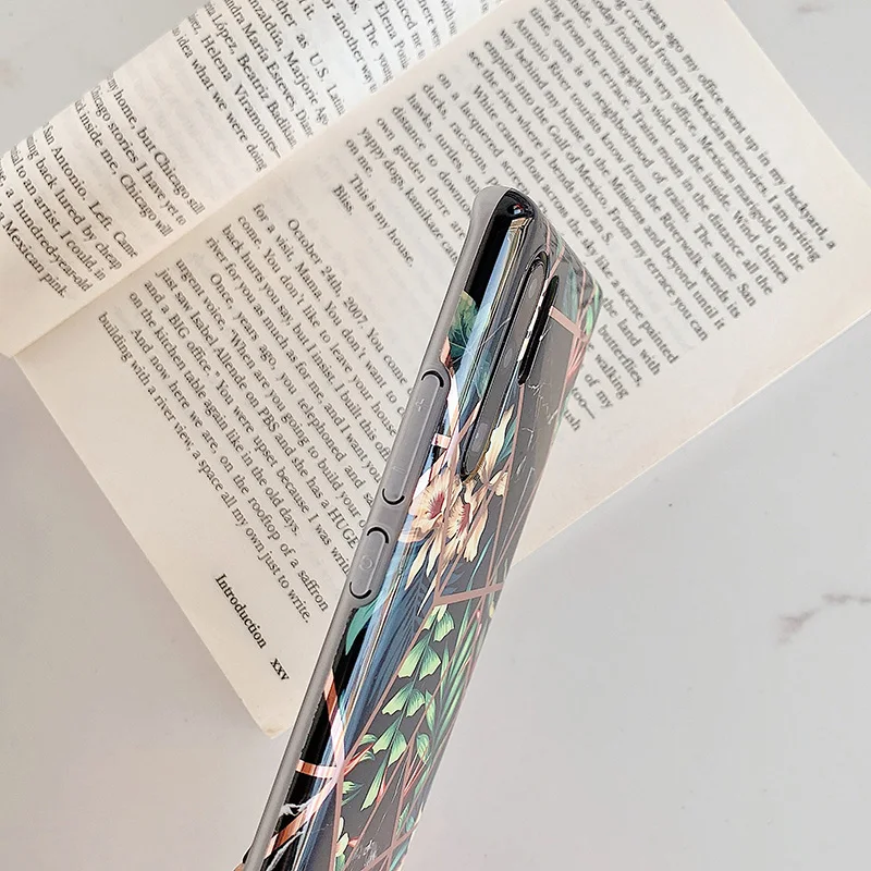 Чехлы для телефонов с покрытием для huawei P20 P30lite mate 20Pro Lite Цветы Листья мягкий чехол для huawei mate 30 30Pro задние чехлы