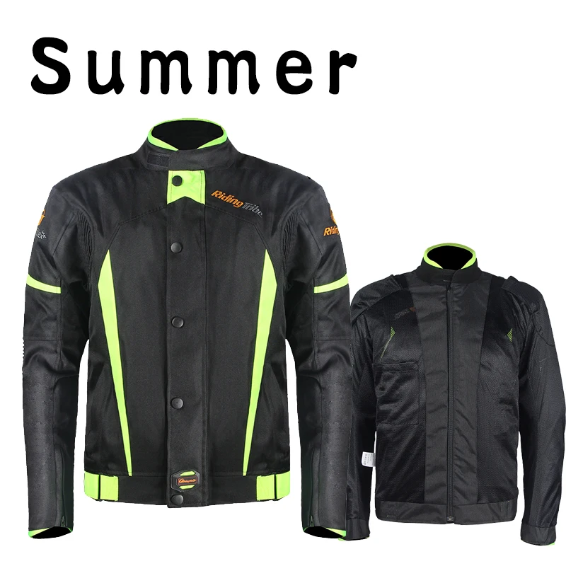 Мотоциклетная куртка для мотокросса, защитная Мужская куртка, мотоциклетная куртка для верховой езды, износостойкая дышащая Байкерская Защитная куртка - Цвет: 1x
