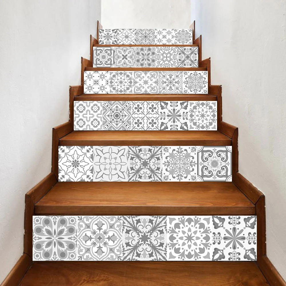 Adesivi Pavimento Autoadesivi - 10 Pezzi 20x20cm Verde Chiaro | Piastrelle Rimovibili Per Cucina Bagno Scale