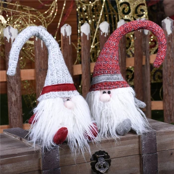 

Santa Claus Snowman Elk Dolls Merry Christmas Ornaments Retractable Toy Navidad Xmas New Year Gift Christmas Decoration for Home