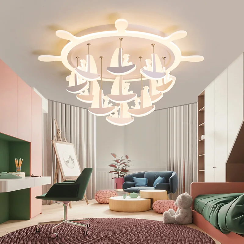 Chandelier for Living room bedroom Acrylic Boat shape Ceiling