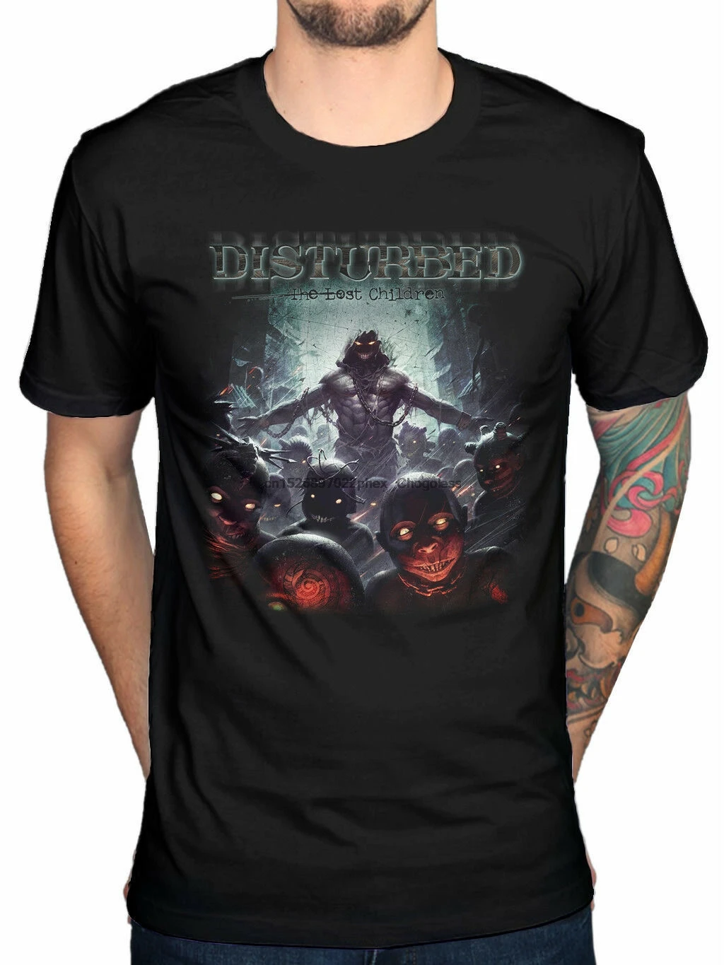 Disturbed The Lost Children Mens Black Cotton T-Shirt Tee New |