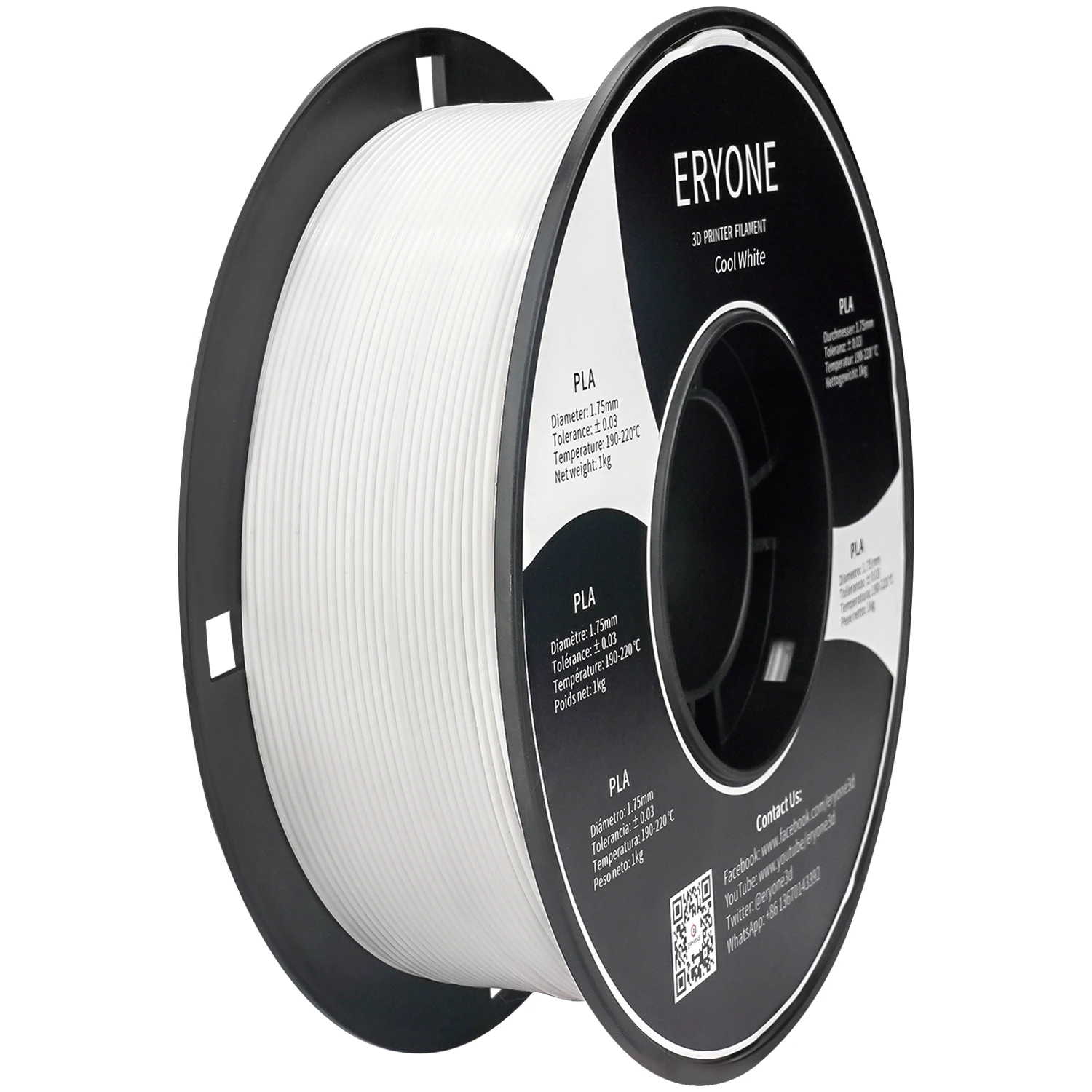 ERYONE Standard PLA Filament 1kg 1.75mm High Quality Filament 3D PLA Low Shrinkage Consumable For 3D Printer