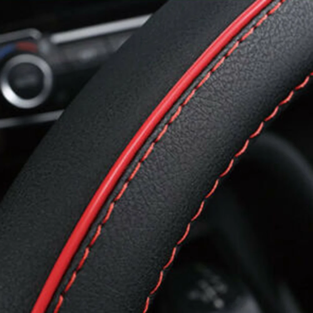 

Universal Steering Wheel Cover Leather Non-slip Accessory Wear-resistant