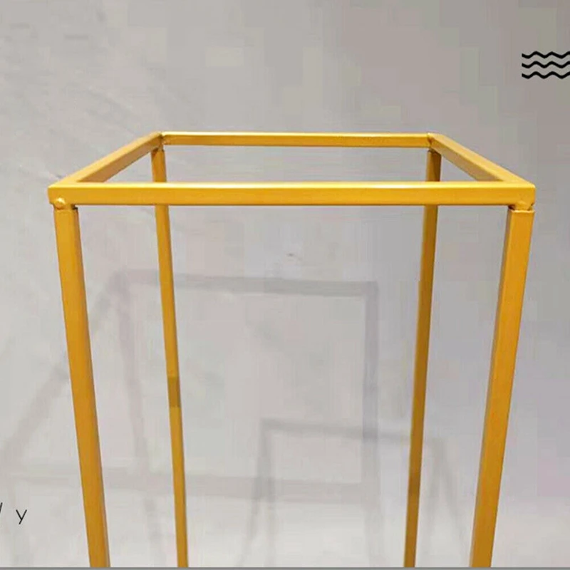 1PC Flower Vase Floor Vases Column Stand Metal Road Lead Elegant Wedding Decor