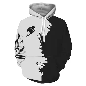 

FAIRY TAIL Hoodie Cosplay 3D Print Sweatshirt Hooded Pullover Halloween Hoodie Unisex Fall Clothes Coat Men Women