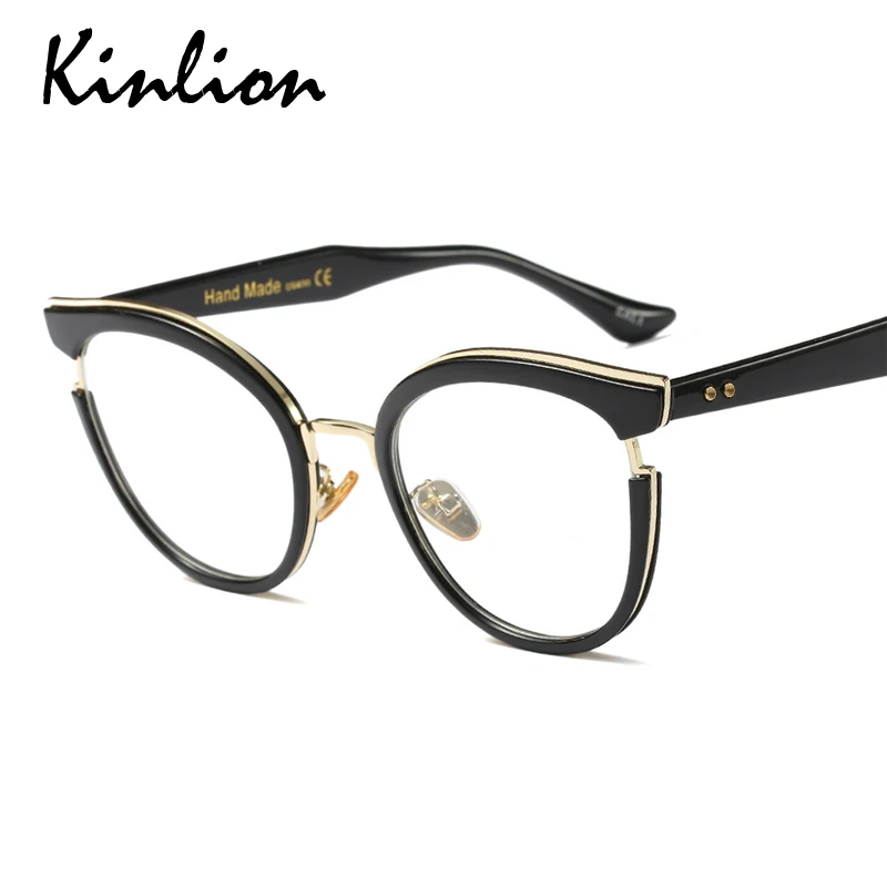 Kinlion Модные Ретро негабаритные женские очки оправа мужские очки оправа прозрачные оптические очки для чтения оправа Gafas Oculos