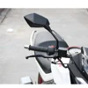 Универсальные зеркала заднего вида для мотоцикла 10 мм, черные боковые зеркала для скутера klx 250 fz 25 cf Moto x8 jawa 50 vespa 125 nmax ► Фото 3/6