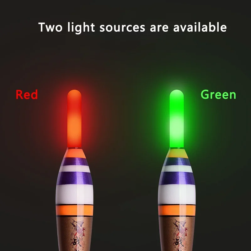 LED Electric Float Light Fishing Tackle Fishing Float Luminous Electronic Fish Buoys With Battery Nighting Fishing Accessories