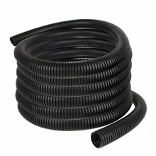 

10/13mm 98FT Cable Protection Tube Plastic Corrugated Pipe Threaded Hose Opening Wire Holder Home Industrial