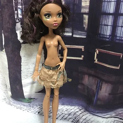 original monsters high school clothes pants skirt without Head 1pc DIY Nude Doll Draculaura girl Doll House Children Gifts
